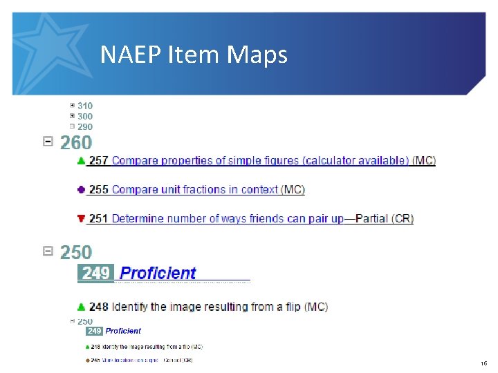 NAEP Item Maps 15 