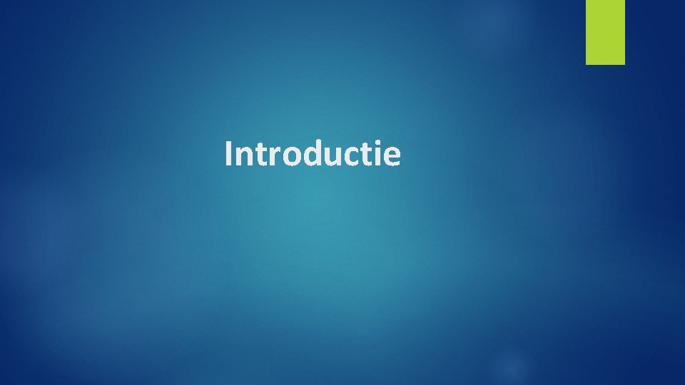 Introductie 