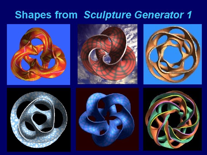 Shapes from Sculpture Generator 1 
