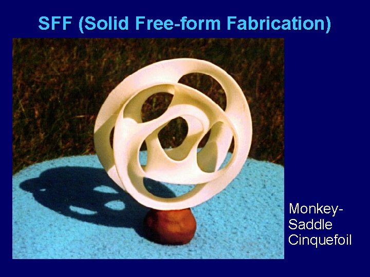 SFF (Solid Free-form Fabrication) Monkey. Saddle Cinquefoil 
