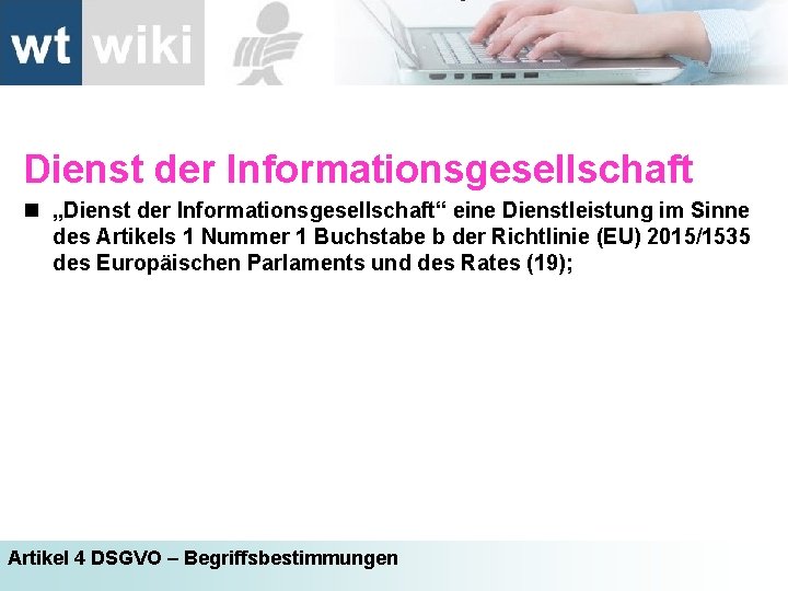 Dienst der Informationsgesellschaft n „Dienst der Informationsgesellschaft“ eine Dienstleistung im Sinne des Artikels 1