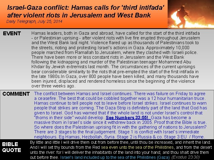 Israel-Gaza conflict: Hamas calls for 'third intifada' after violent riots in Jerusalem and West