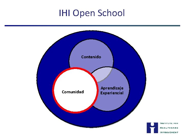 IHI Open School Contenido Comunidad Aprendizaje Experiencial 
