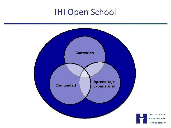 IHI Open School Contenido Comunidad Aprendizaje Experiencial 
