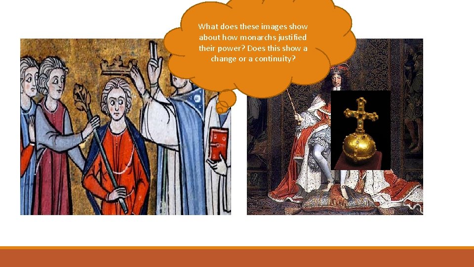 What does these images show about how monarchs justified their power? Does this show