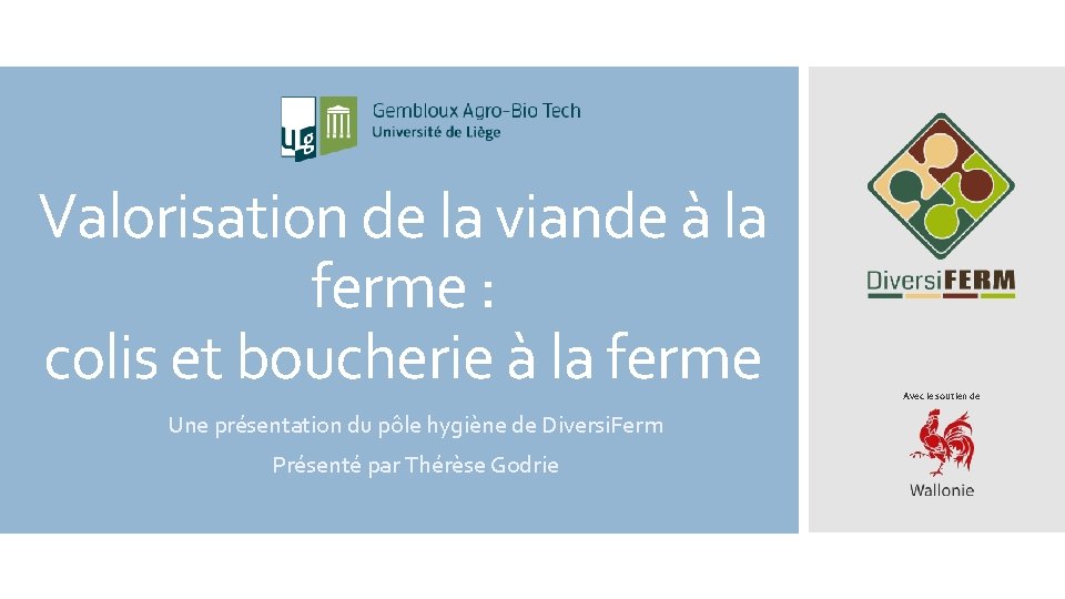 Valorisation de la viande à la ferme : colis et boucherie à la ferme