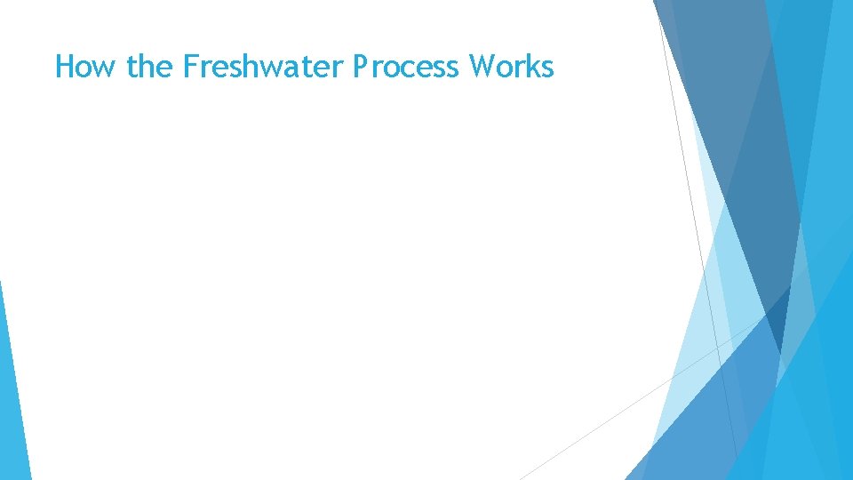 How the Freshwater Process Works 