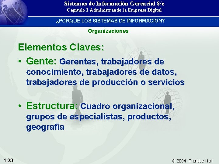 Sistemas de Información Gerencial 8/e Capítulo 1 Administrando la Empresa Digital ¿PORQUE LOS SISTEMAS
