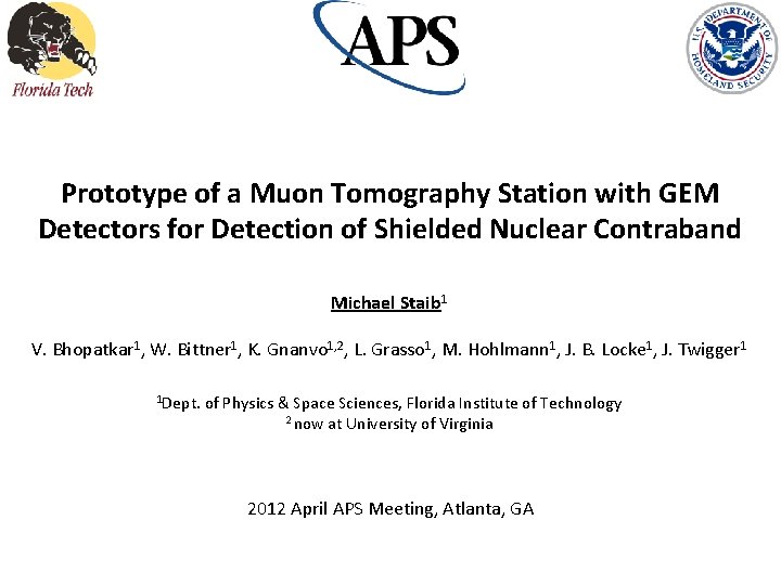 Prototype of a Muon Tomography Station with GEM Detectors for Detection of Shielded Nuclear
