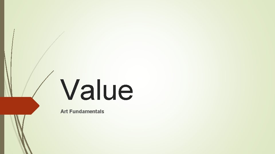 Value Art Fundamentals 