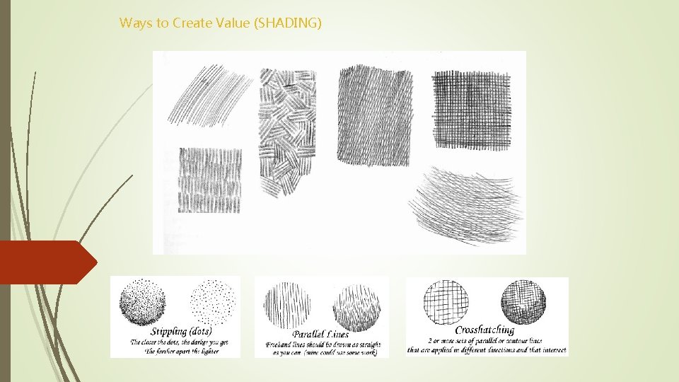 Ways to Create Value (SHADING) 
