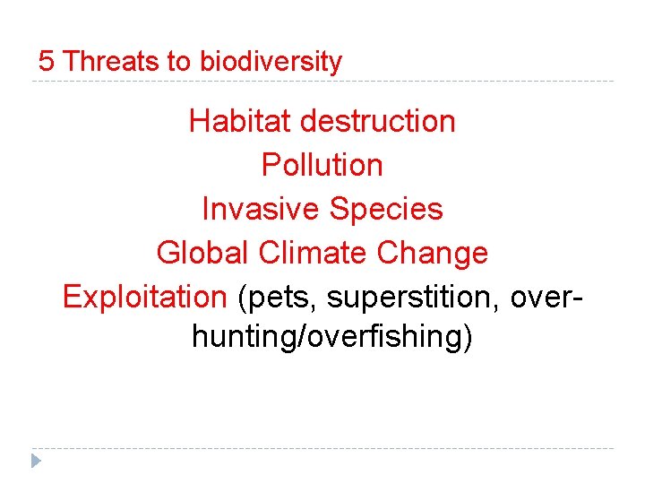 EQ Whats happening to global biodiversity and why