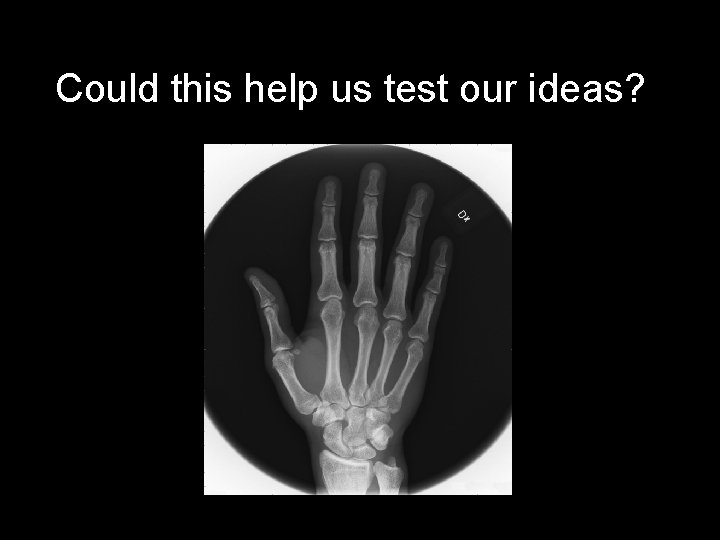 Could this help us test our ideas? 