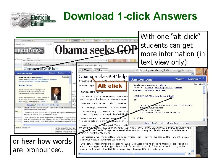 Download 1 -click Answers With one “alt click” students can get more information (in