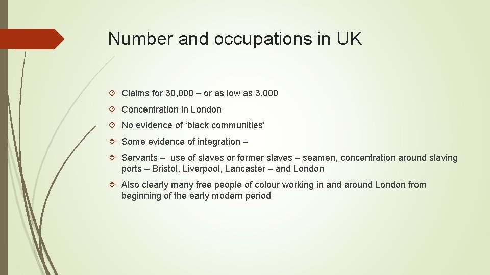 Number and occupations in UK Claims for 30, 000 – or as low as