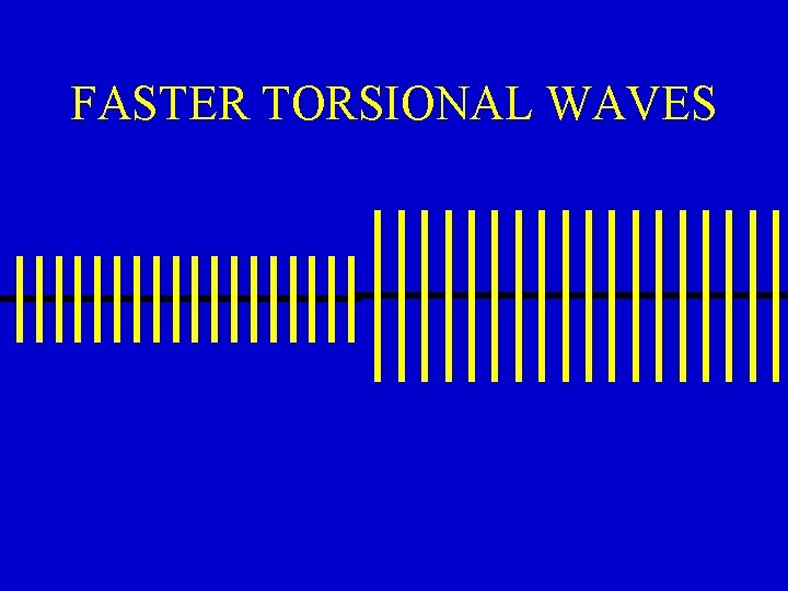 FASTER TORSIONAL WAVES 