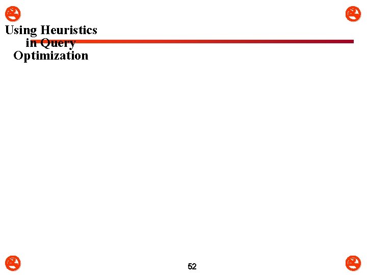  Using Heuristics in Query Optimization 52 