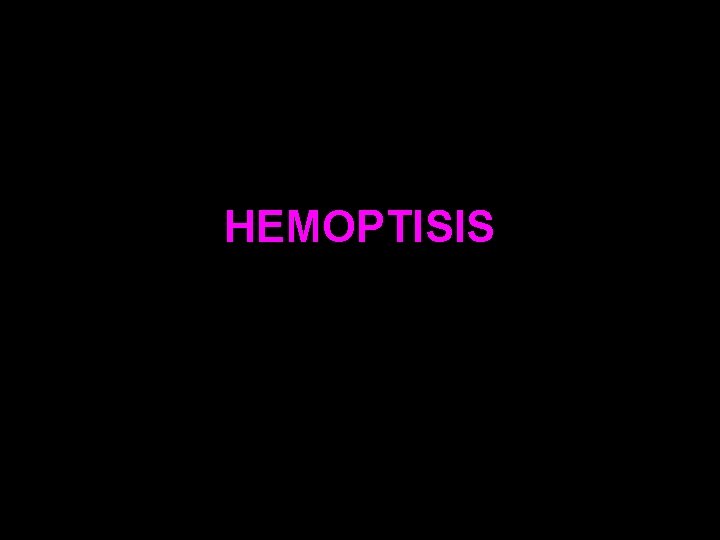 HEMOPTISIS 