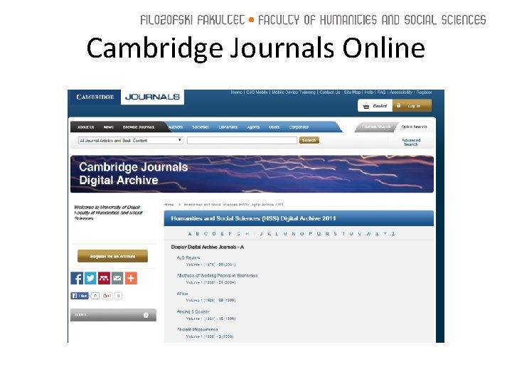 Cambridge Journals Online 
