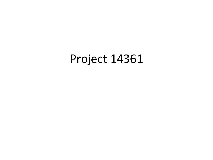 Project 14361 