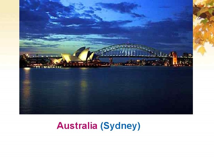 Australia (Sydney) 