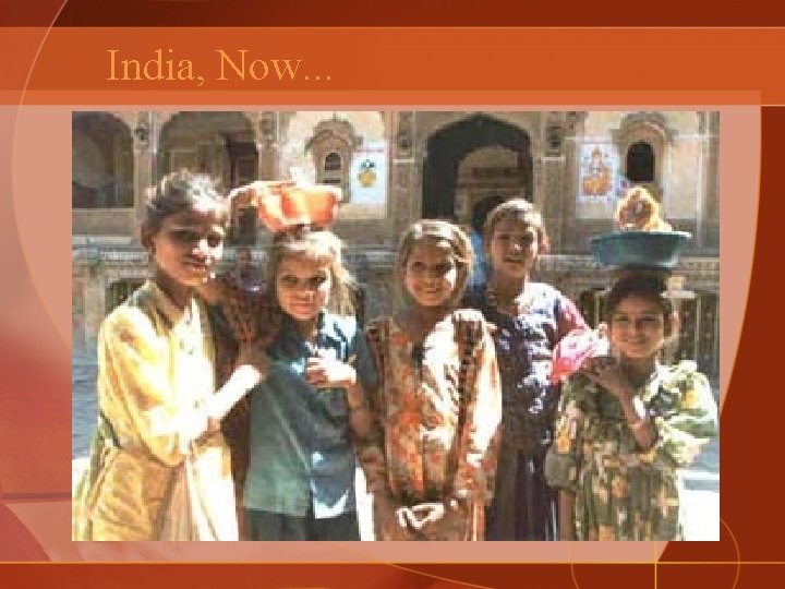 India, Now. . . 