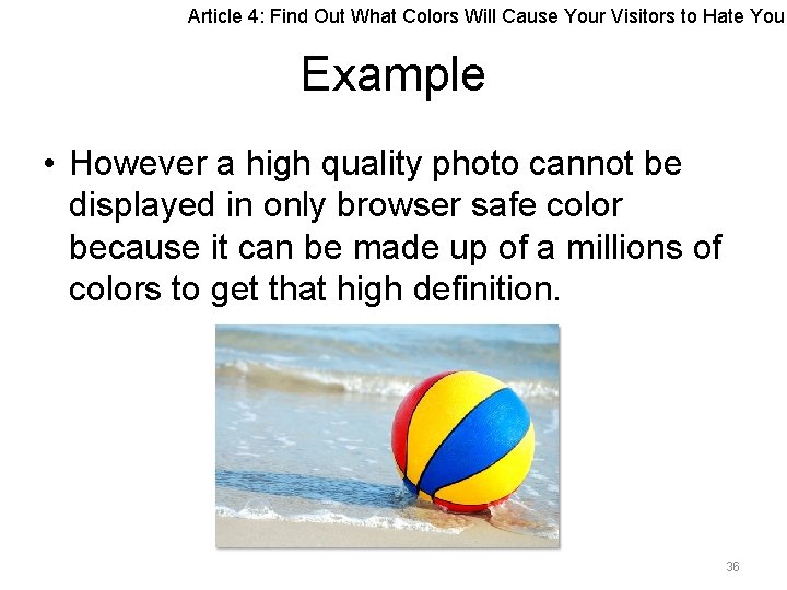 Article 4: Find Out What Colors Will Cause Your Visitors to Hate You Example