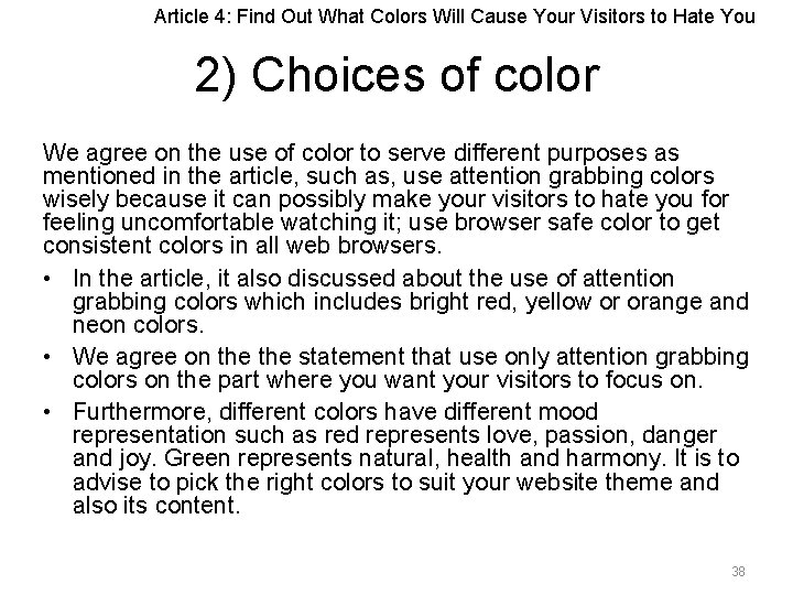 Article 4: Find Out What Colors Will Cause Your Visitors to Hate You 2)
