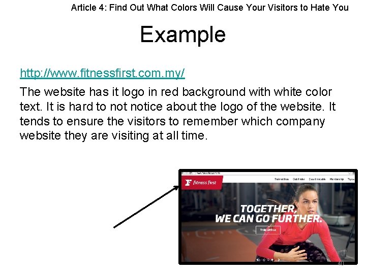 Article 4: Find Out What Colors Will Cause Your Visitors to Hate You Example