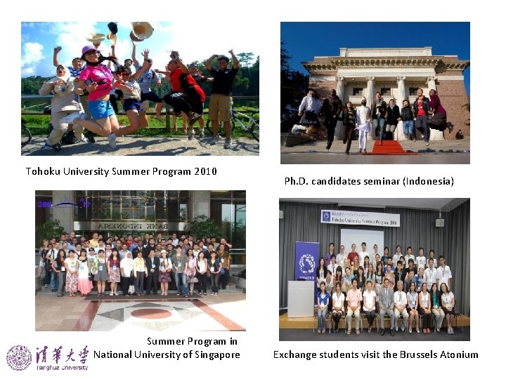 Tohoku University Summer Program 2010 Summer Program in National University of Singapore Ph. D.