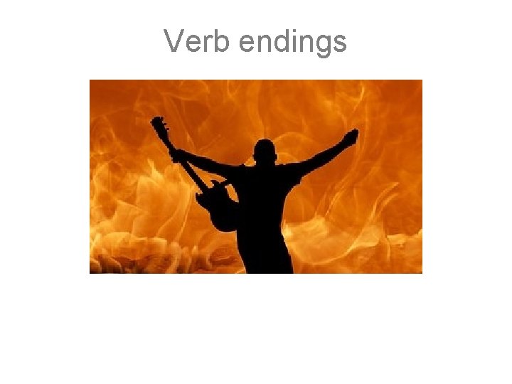 Verb endings 