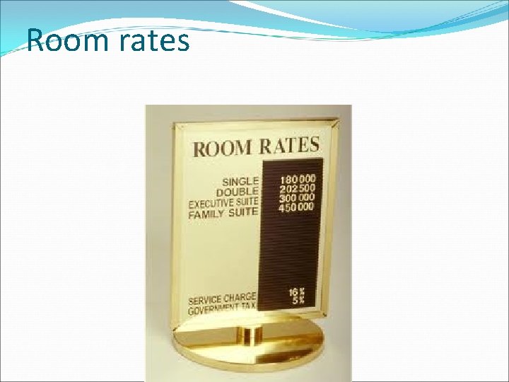 Room rates 