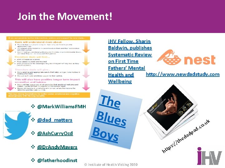 Join the Movement! i. HV Fellow, Sharin Baldwin, publishes Systematic Review on First Time