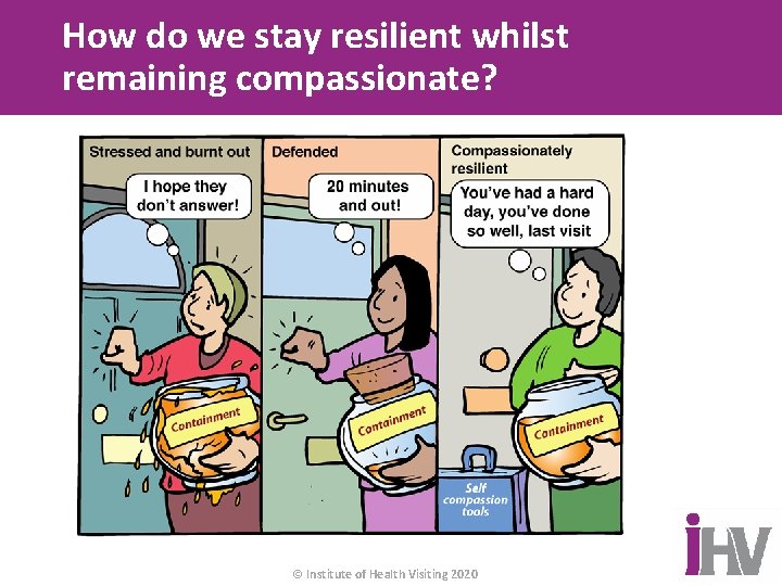 How do we stay resilient whilst remaining compassionate? © Institute of Health Visiting 2020