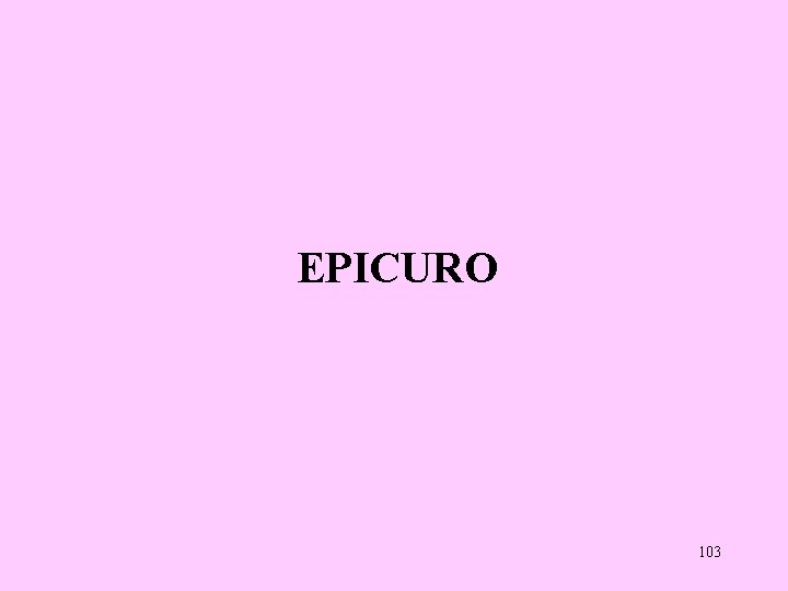 EPICURO 103 