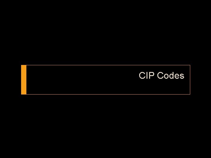 CIP Codes 