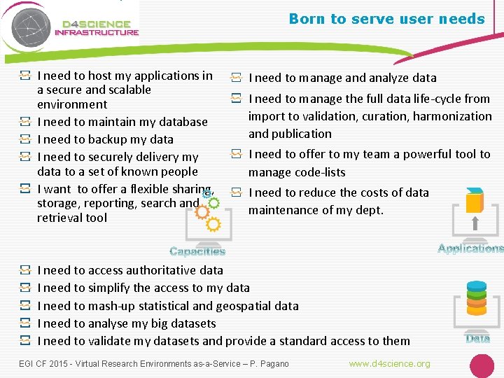 Born to serve user needs I need to host my applications in a secure