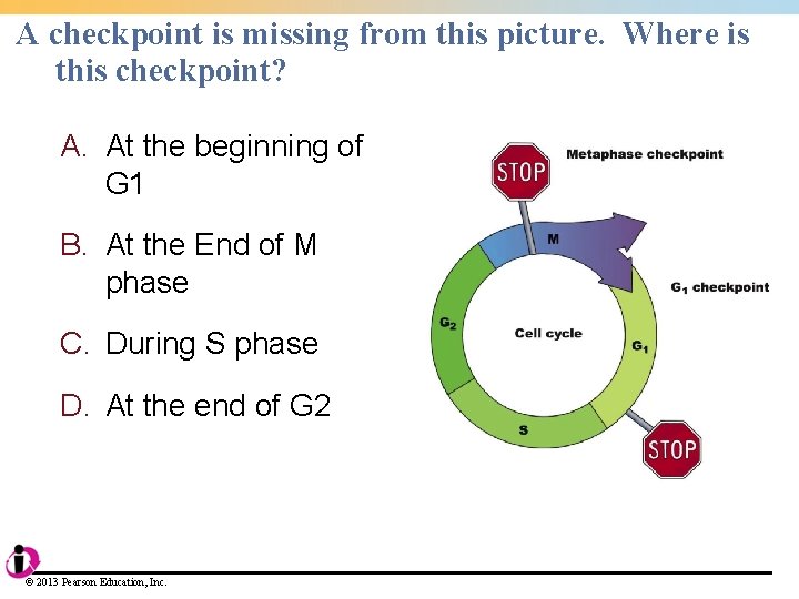 A checkpoint is missing from this picture. Where is this checkpoint? A. At the A checkpoint is missing from this picture. Where is this checkpoint? A. At the