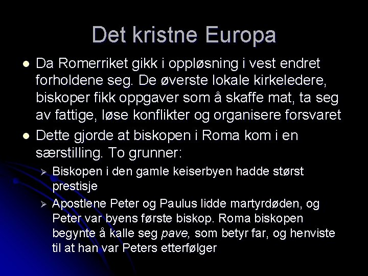 Europa I Middelalderen Verdenshistorie Middelalderen Perioden Fra 