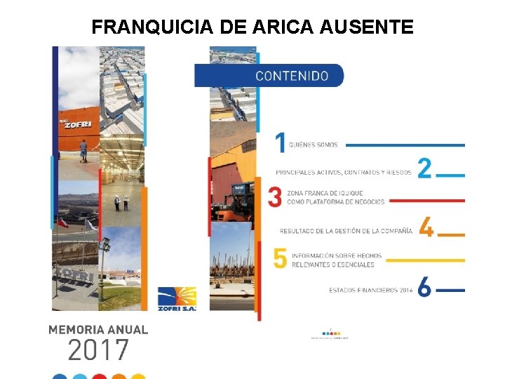 FRANQUICIA DE ARICA AUSENTE 