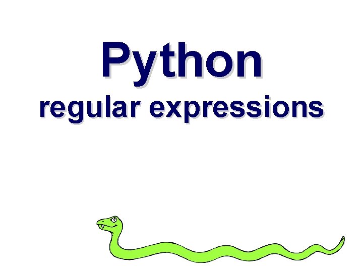 Python regular expressions 