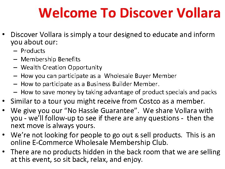 To Discover Vollara Discover Vollara is simply