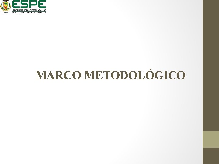 MARCO METODOLÓGICO 