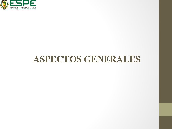 ASPECTOS GENERALES 