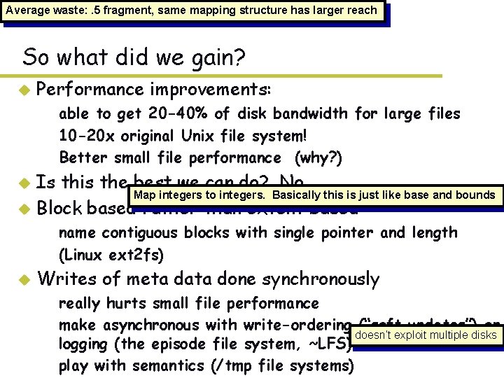 Average waste: . 5 fragment, same mapping structure has larger reach So what did Average waste: . 5 fragment, same mapping structure has larger reach So what did