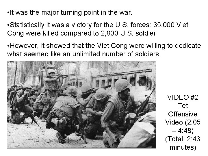  • It was the major turning point in the war. • Statistically it