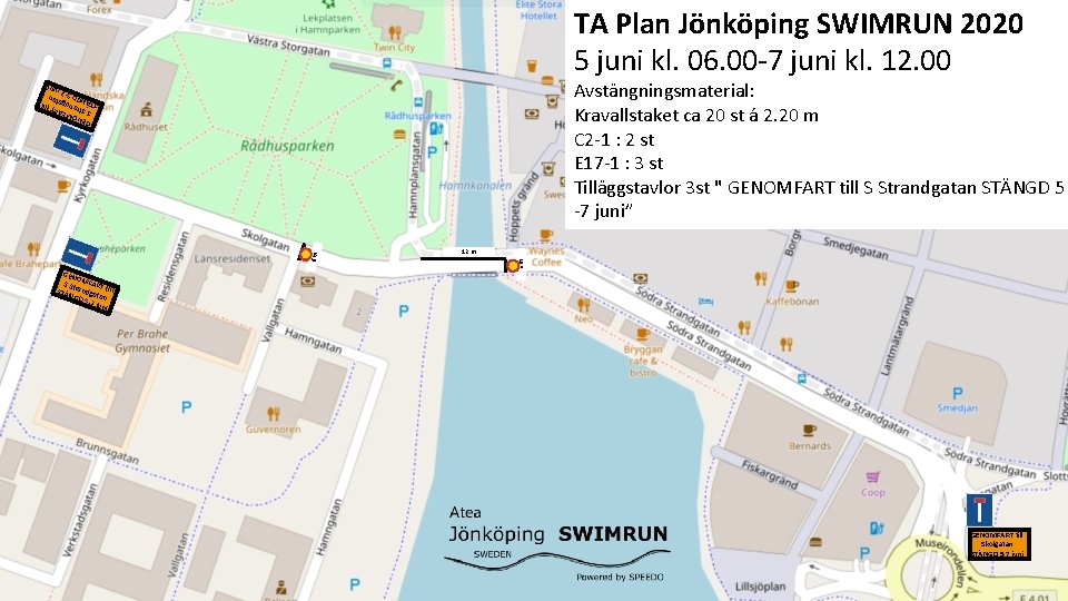 TA Plan Jönköping SWIMRUN 2020 5 juni kl. 06. 00 -7 juni kl. 12.