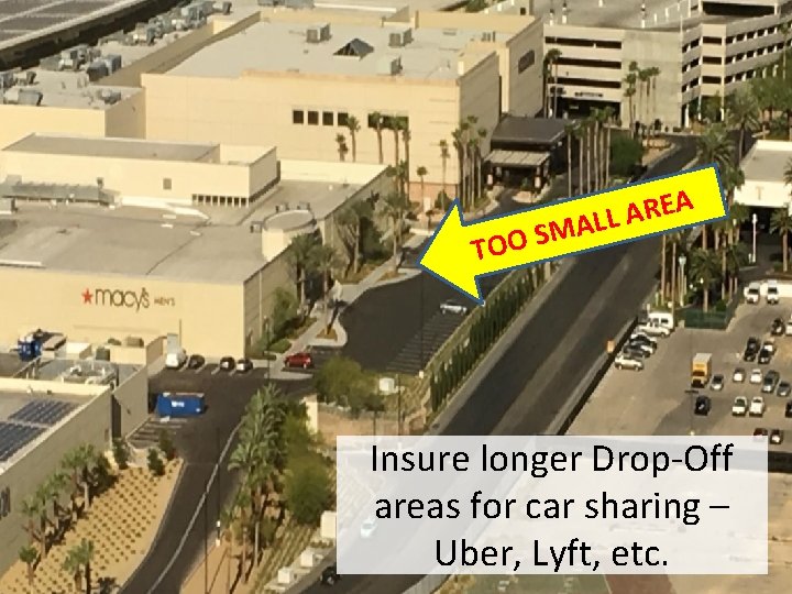 A E R A L MAL S O O T Insure longer Drop-Off areas