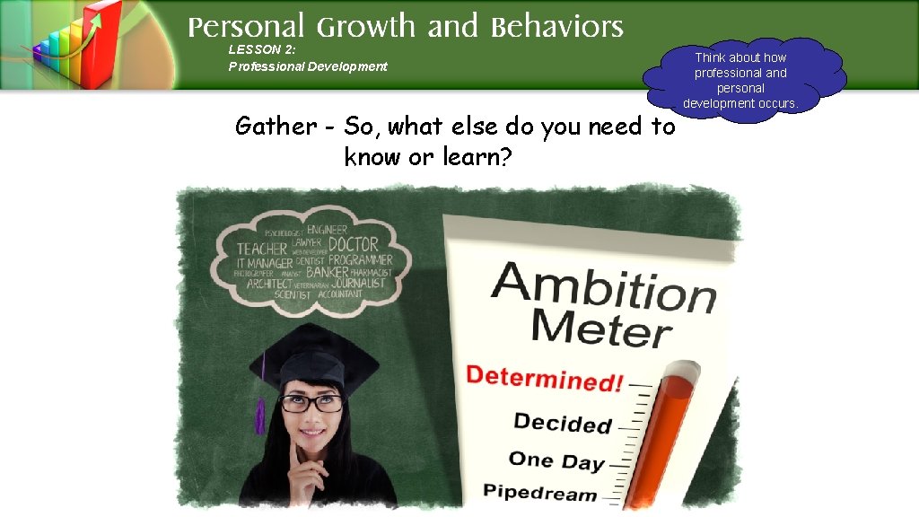 LESSON 2: Professional Development Gather - So, what else do you need to know