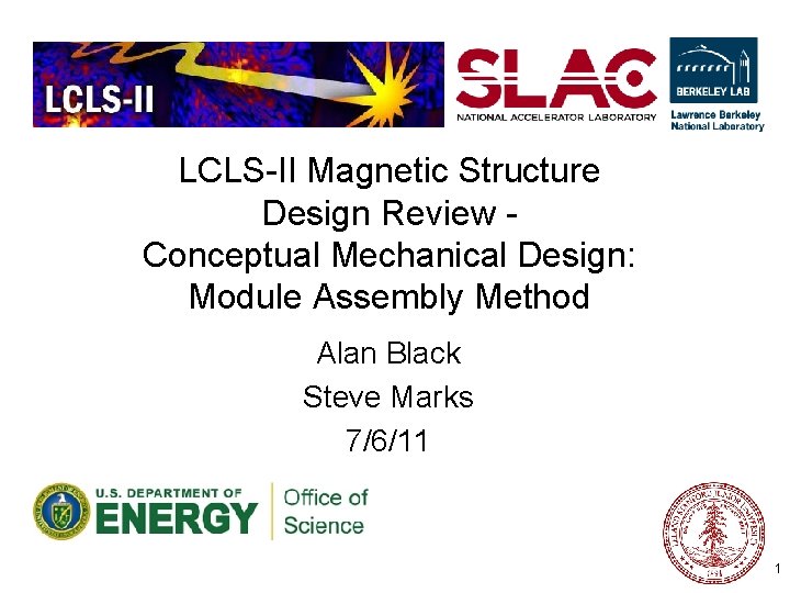 LCLS-II Magnetic Structure Design Review Conceptual Mechanical Design: Module Assembly Method Alan Black Steve